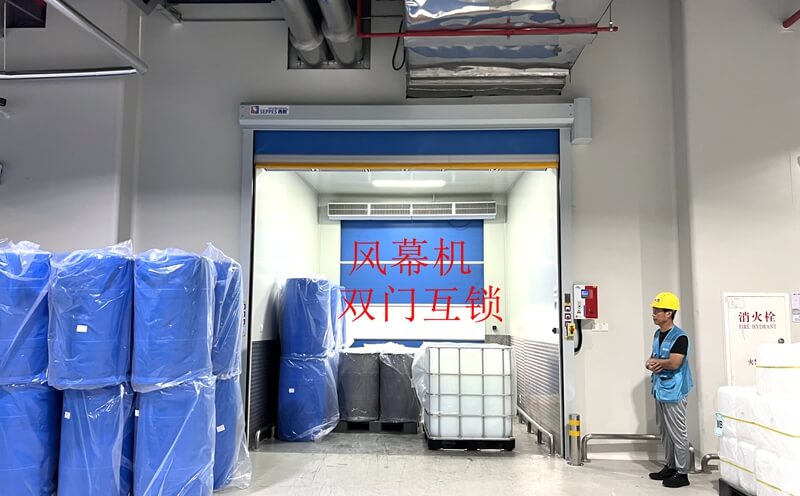 合肥双门互锁密闭防尘快速卷帘门插图